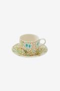 Spode - Tekop med underkop Morris & Co Blackthorn - Flerfarvet - Koppe...