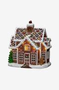 Konstsmide - Honningkagehus højde 27 cm - Brun - Dekorativ julebelysni...