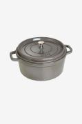 Staub - Gryde La Cocotte rund 28 cm, 6,7 l - Grå - Gryder & kasserolle...