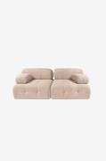 Hanah Home - Sofa med 2 sæder Puca - Natur - 2-pers. sofaer - - Homero...