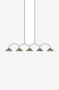 Globen Lighting - Pendel Curve 5 - Grøn - Loftpendler - - Homeroom