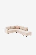 Hanah Home - Hjørnesofa Aly Right - Natur - Sofaer med chaiselong - - ...