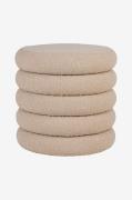 House Nordic - Puf Brooklyn - Beige - Fodskamler & puffer - - Homeroom
