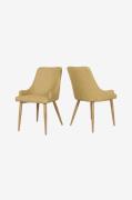 Venture Home - Stol Plaza 2-pak - Gul - Stole - - Homeroom