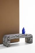 Pastill - Odette bänk zebra 120 cm - Sort - Bænke - - Homeroom