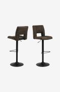 NORDFORM - Sylvia barstol 2-pak - Grå - Barstole & -taburetter - - Hom...