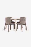 Venture Home - Spisebord Flora med Astoria-stol - Brun - Spisegrupper ...