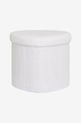 House Nordic - Puf Medford - Hvid - Fodskamler & puffer - - Homeroom