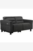Loft24 - Sofa 2 sæder 1 elektrisk tilbagelænet Carpari - Grå - 2-pers....