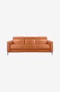 Loft24 - Hjørnesofa 3 sæder 1 liggestol højre manuel Lund - Brun - 3-p...