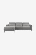 Loft24 - Sofa 2 sæder 1 hvilestol manual Lund - Grøn - 2-pers. sofaer ...