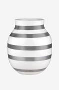 Kähler - Vase Omaggio, H20 - Sølvfarvet - Urtepotteskjulere & vaser - ...