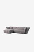 Hanah Home - Hjørnesofa Boxer Left - Grå - Sofaer - - Homeroom
