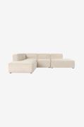 Hanah Home - Hjørnesofa Lindo - Hvid - Sofaer - - Homeroom