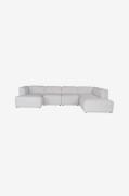 Hanah Home - Hjørnesofa Luna - Hvid - Sofaer - - Homeroom