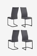Loft24 - Spisebordsstol 2Pk Sia - Grå - Stole - - Homeroom
