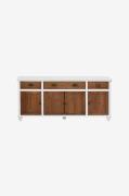 Loft24 - Skænk 3 skuffer 4 døre Hanna - Hvid - Skænke & sideboards - -...