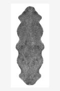 Skinnwille - Fåreskind Curly Dobbelt - Grå - Skind & skindtæpper - - H...