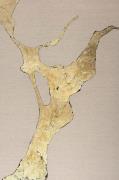Malerifabrikken - Design Maleri / Wild Horizon Gold / 90x120 Cm - Guld...