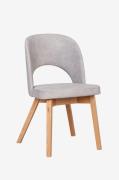Wood Furniture - Spisebordsstol Michelle, lysegrå, lakeret - Brun - St...