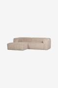 WOOOD - Chaiselong sofa bønne - Beige - Sofaer med chaiselong - - Home...