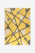 InHouse Group - Ullmatta Geometry - Gul - Uldtæpper - - Homeroom