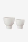 Wikholm Form - Krukke Megan S/2 - Hvid - Urtepotteskjulere & vaser - -...