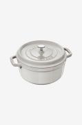 Staub - Gryde La Cocotte rund 26 cm, 5,2 l - Grå - Gryder & kasserolle...