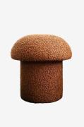Hanah Home - Puf Mushroom - Brun - Fodskamler & puffer - - Homeroom