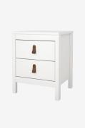 Tvilum - Madrid natbord 2 skuffer - Hvid - Sengeborde - - Homeroom