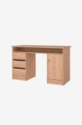 Tvilum - Function Plus Desk 1 dør + 3 skuffer - Brun - Skriveborde - -...