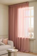 &Home - Multibåndsgardin Mila Wide 1-pak - Rosa - Gardinfag med rynkeb...