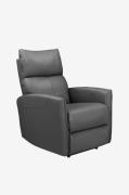 Loft24 - Pineto hvilestol med elektrisk funktion i PU - Grå - Lænestol...