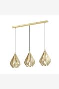 EGLO - Pendellampe Carlton With 3 Lamps - Guld - Loftpendler - - Homer...
