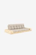 Karup - Base Sovesofa m. 2 sidebokse Tre-personers - Beige - Sovesofae...