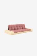 Karup - Base Sovesofa m. 2 sidebokse Tre-personers - Rosa - Sovesofaer...