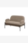 Hanah Home - Sofa med 2 sæder Aster - Brun - 2-pers. sofaer - - Homero...