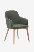 Kave Home - Spisebordsstol - nelida 2-pak - Grøn - Stole - - Homeroom