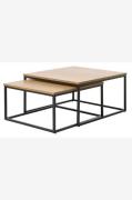 Håum - Cosmo Indskudsbord 75x75Cm - Sort - Sofaborde - - Homeroom