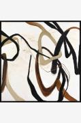 Malerifabrikken - Design Painting / Once Again / 100x100 Cm / Sort ram...