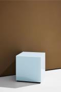 Pastill - Pop kube i farvet glas 35x35 cm - Blå - Småborde - - Homeroo...