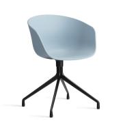 HAY About A Chair - AAC 20 - Sort Drejestel - Slate Blue
