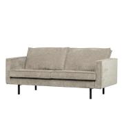 BePureHome Rodeo sofa - rib dark sand - 190 cm
