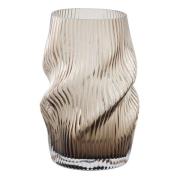 Glas vase - 17x25 - brun