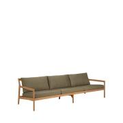 Ethnicraft Teak Jack Outdoor Sofa - 265cm - Green