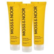 Moss & Noor After Workout Shower Gel Clean Eucalyptus 3x150ml