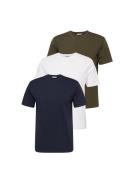 ABOUT YOU Bluser & t-shirts 'Len'  mørkeblå / grøn / hvid