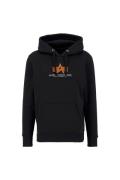 ALPHA INDUSTRIES Sweatshirt  orange / sort / hvid