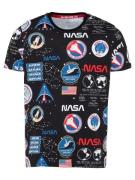 ALPHA INDUSTRIES Bluser & t-shirts 'NASA'  blandingsfarvet / sort