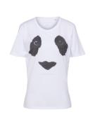EINSTEIN & NEWTON Shirts 'Panda Eyes Paxton'  mørkegrå / hvid